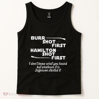 Alexander Hamilton Unique & Funny Burr Shot First Tank Top thumb 2