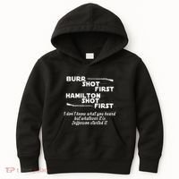 Alexander Hamilton Unique & Funny Burr Shot First Kids Hoodie thumb 0