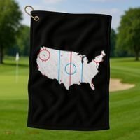 American Hockey USA Golf Towel thumb 1