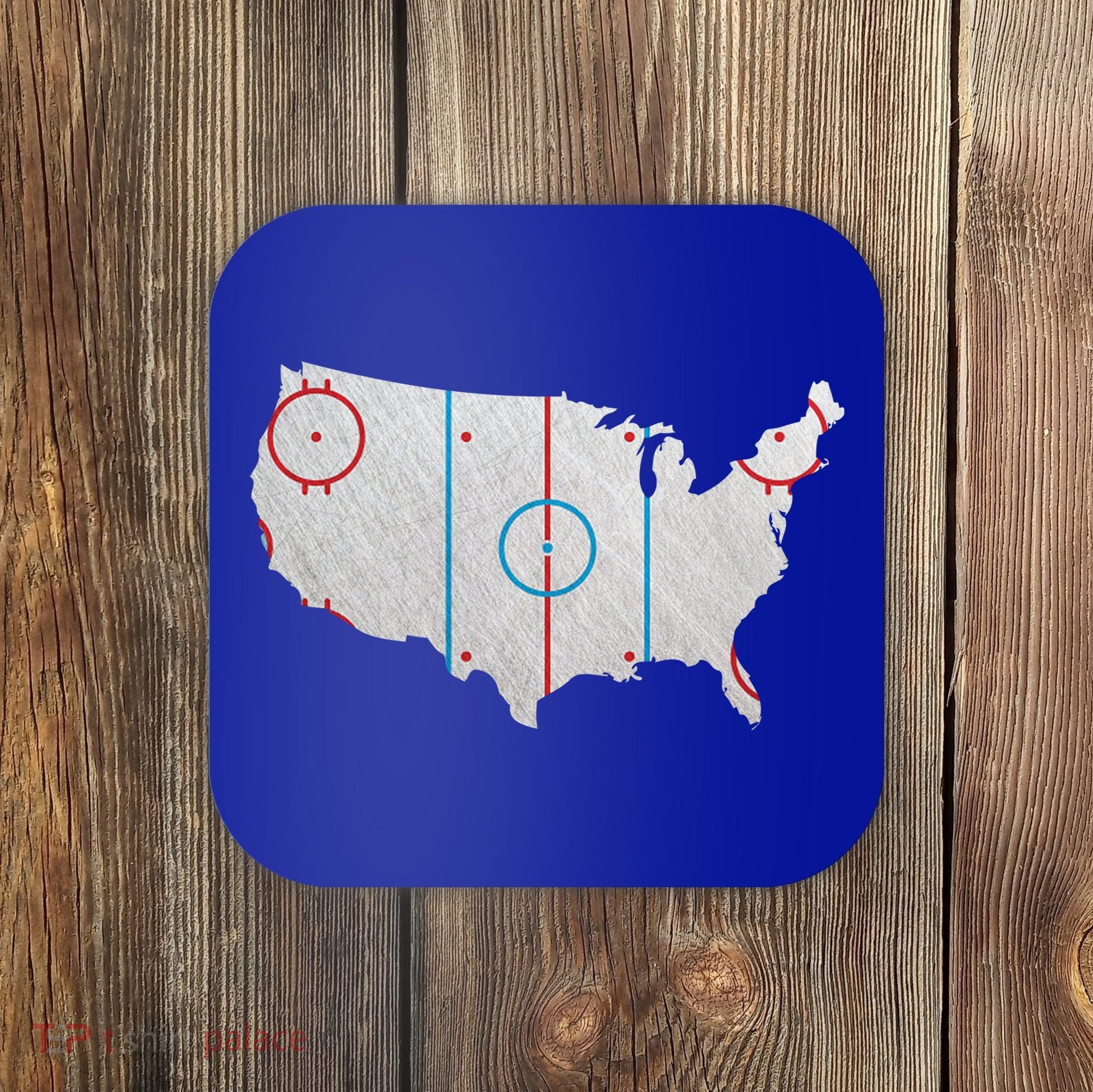American Hockey USA Coaster