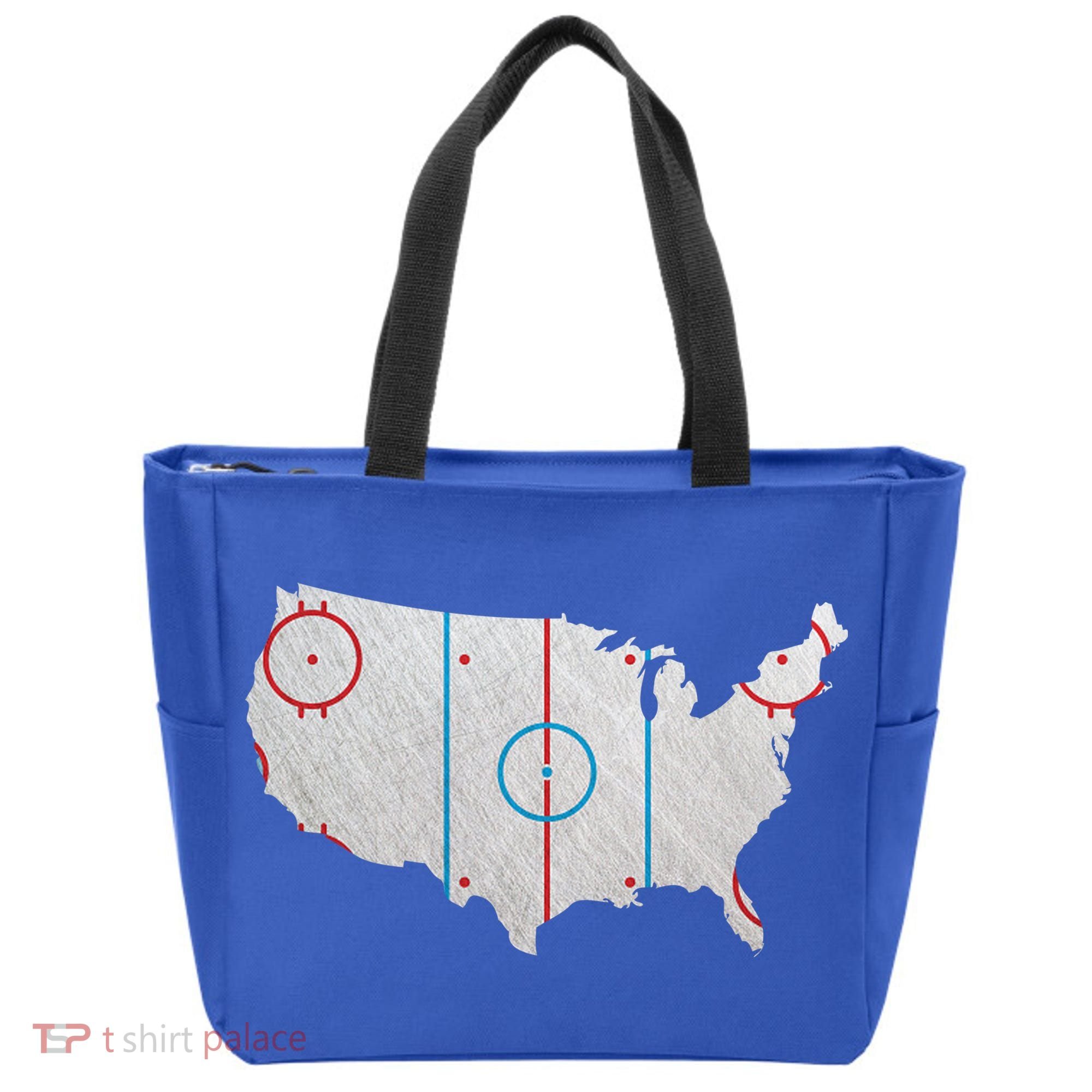 American Hockey USA Tote Bag
