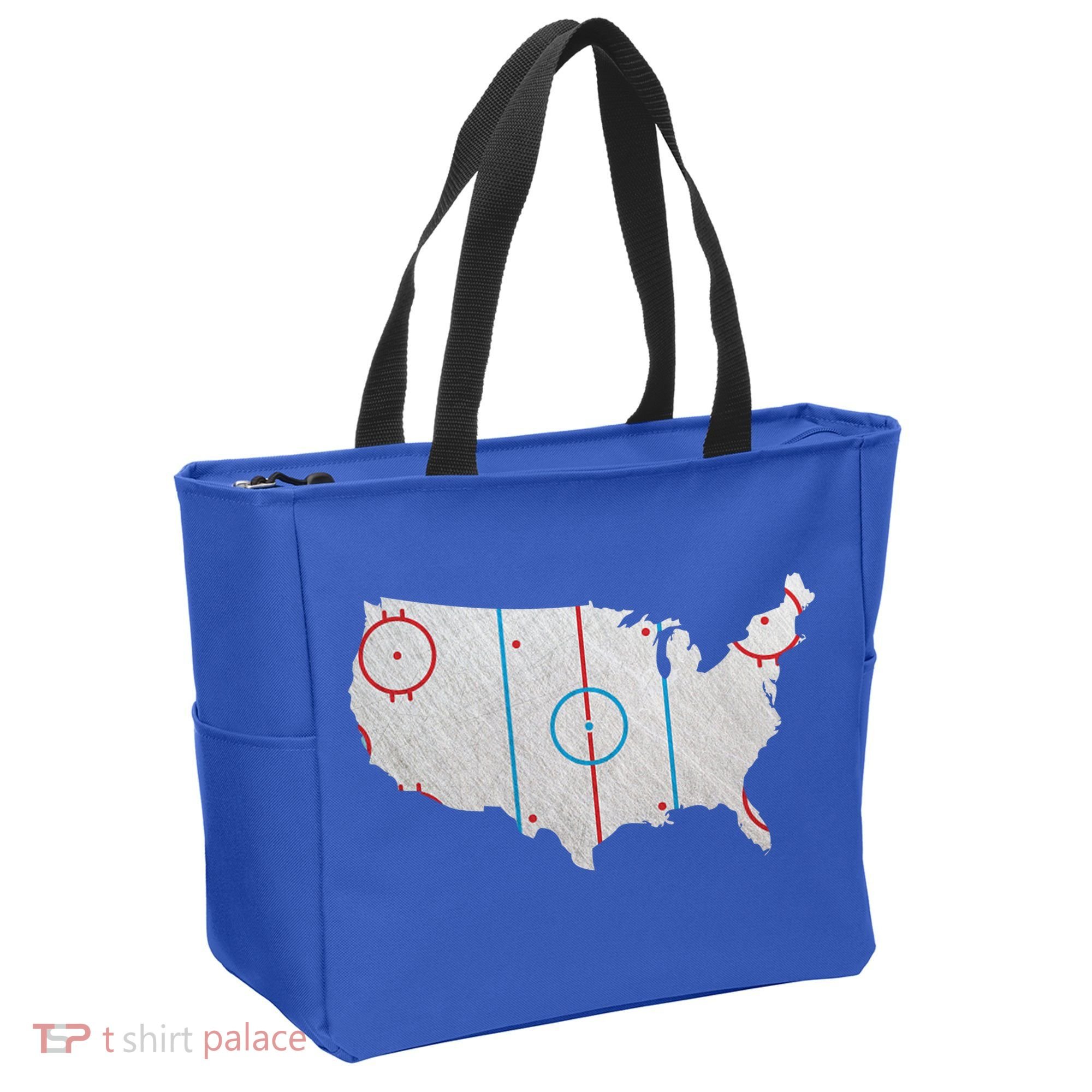 American Hockey USA Tote Bag