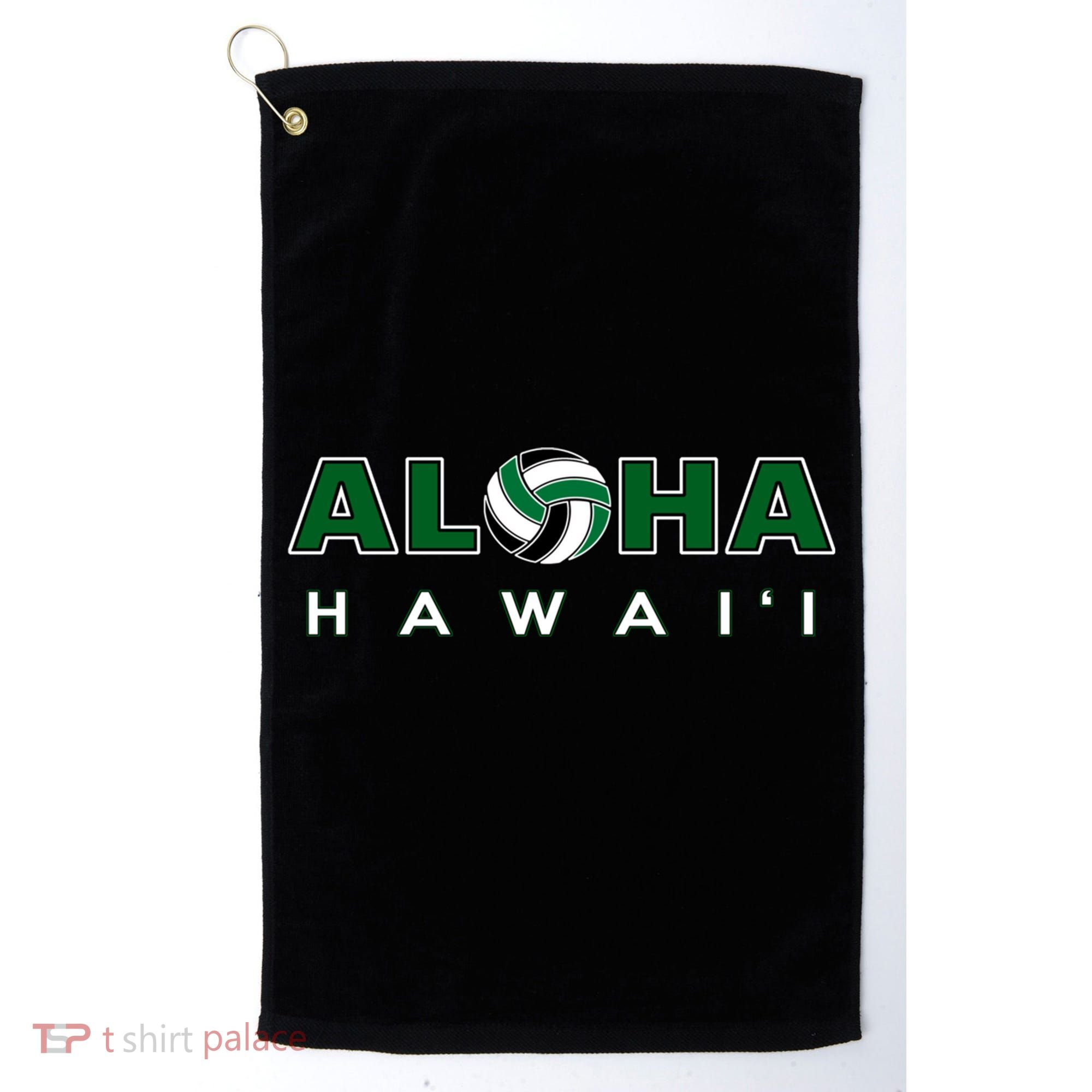 Aloha Hawaii Volleyball Gift Golf Towel