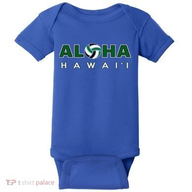 Aloha Hawaii Volleyball Gift Baby Bodysuit