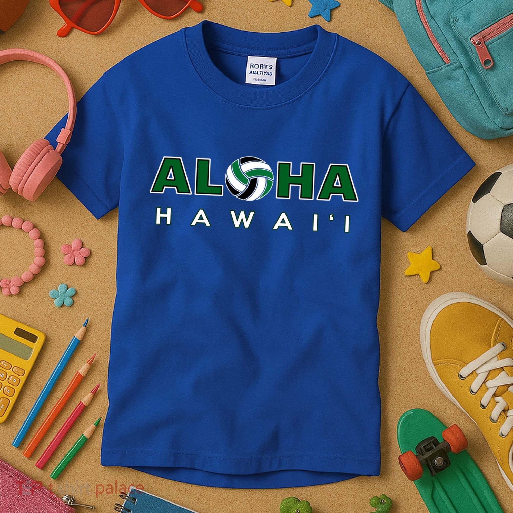 Aloha Hawaii Volleyball Gift Kids T-Shirt