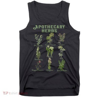 Apothecary Herbs Vintage Botanical Plants Cottagecore Tank Top
