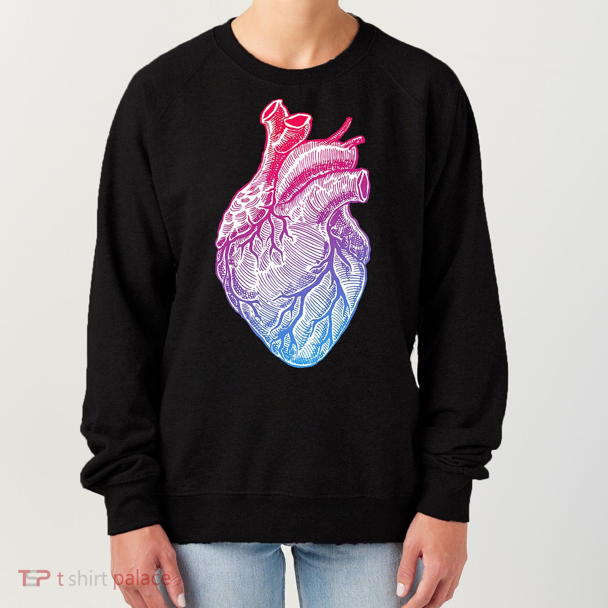 Anatomical Heart Valentines Day For Nurses & Doctors Women's Sweatshirt