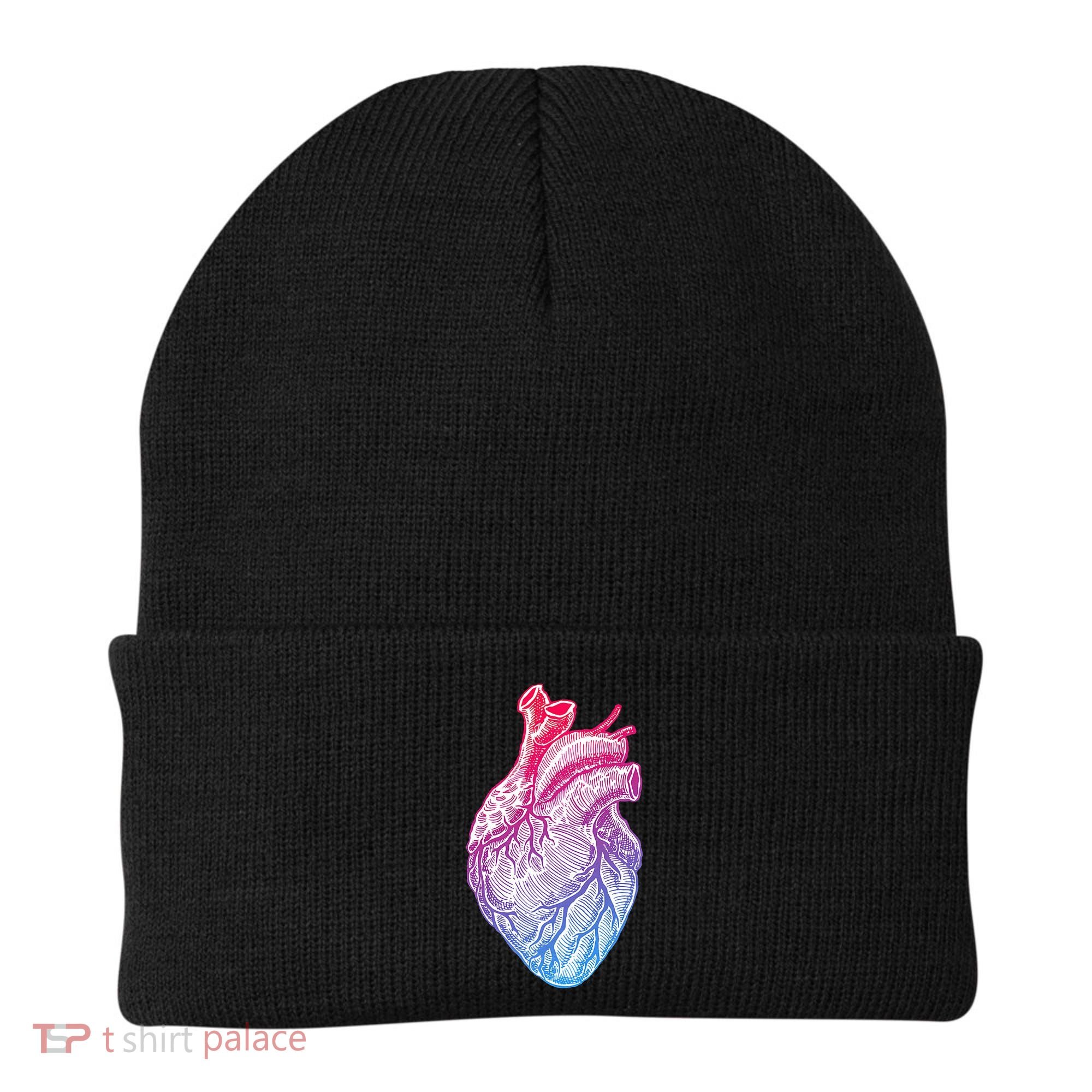 Anatomical Heart Valentines Day For Nurses & Doctors Beanie