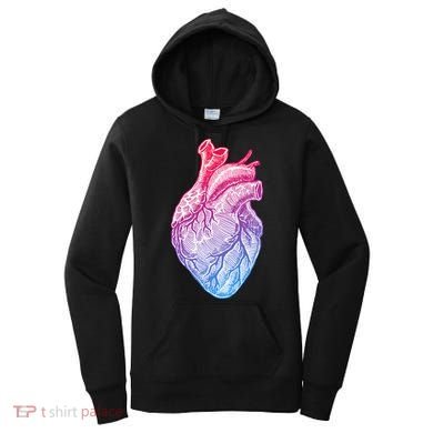 Anatomical Heart Valentines Day For Nurses & Doctors Women's Hoodie