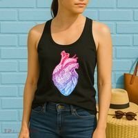 Anatomical Heart Valentines Day For Nurses & Doctors Women's Tank Top thumb 2
