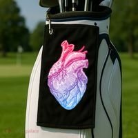 Anatomical Heart Valentines Day For Nurses & Doctors Golf Towel thumb 2