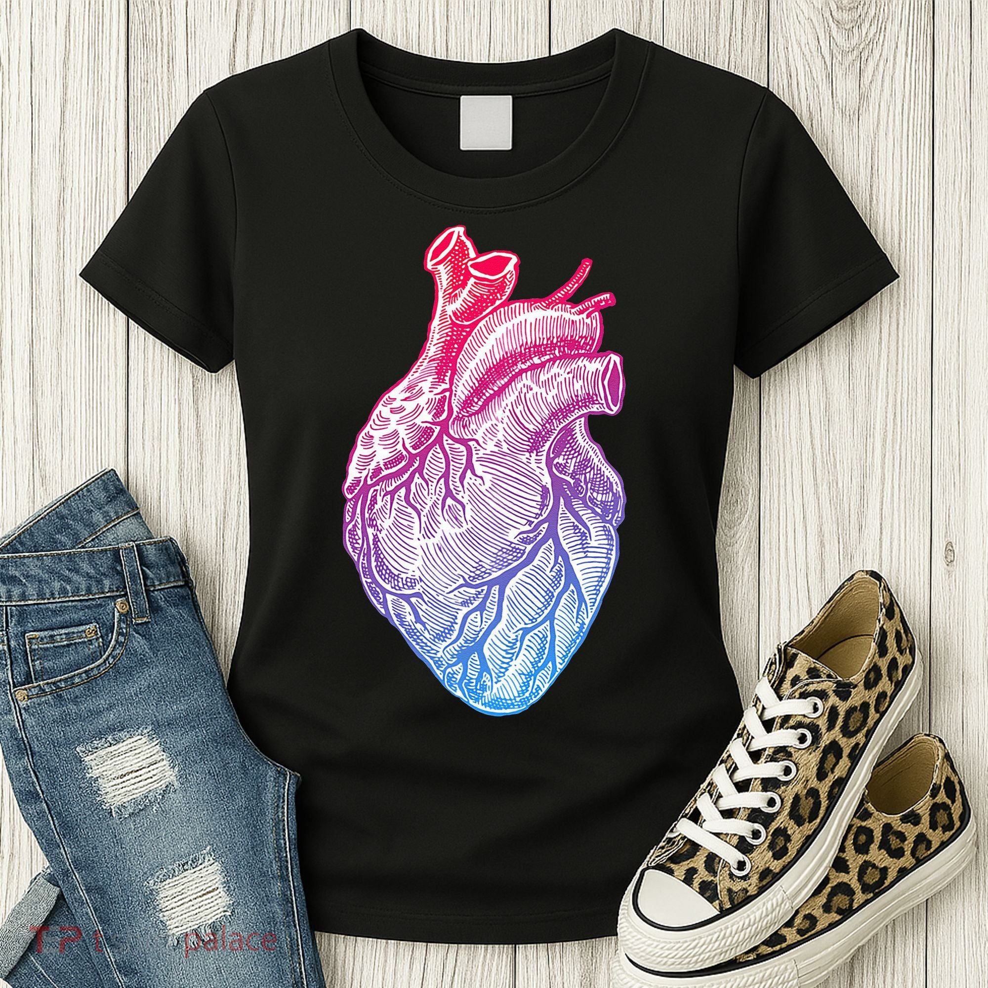 Anatomical Heart Valentines Day For Nurses & Doctors Women's T-Shirt