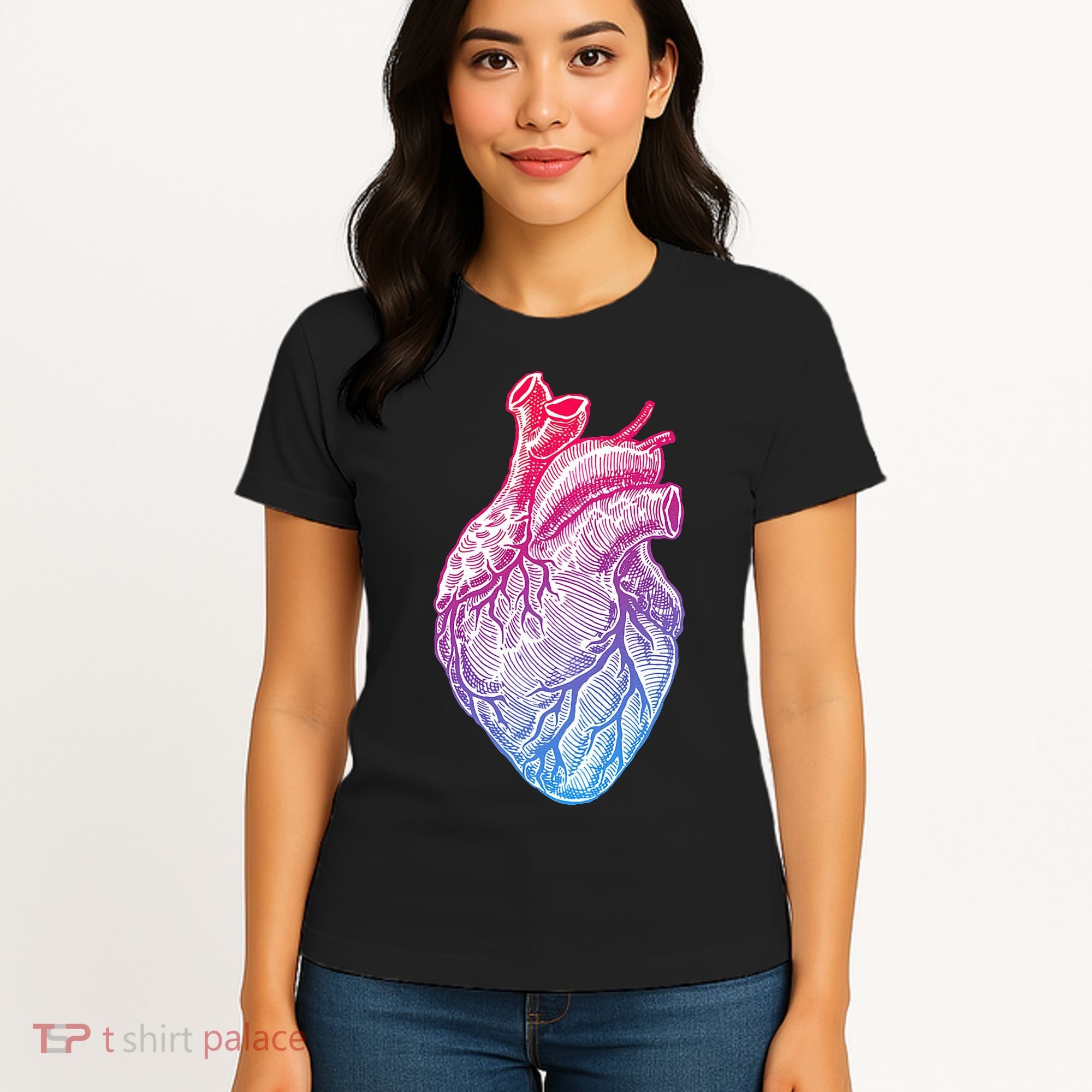 Anatomical Heart Valentines Day For Nurses & Doctors Women's T-Shirt