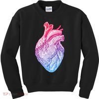 Anatomical Heart Valentines Day For Nurses & Doctors Kids Sweatshirt thumb 0