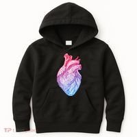 Anatomical Heart Valentines Day For Nurses & Doctors Kids Hoodie thumb 0