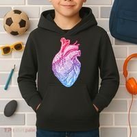 Anatomical Heart Valentines Day For Nurses & Doctors Kids Hoodie thumb 2