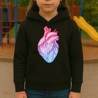 Anatomical Heart Valentines Day For Nurses & Doctors Kids Hoodie thumb 3