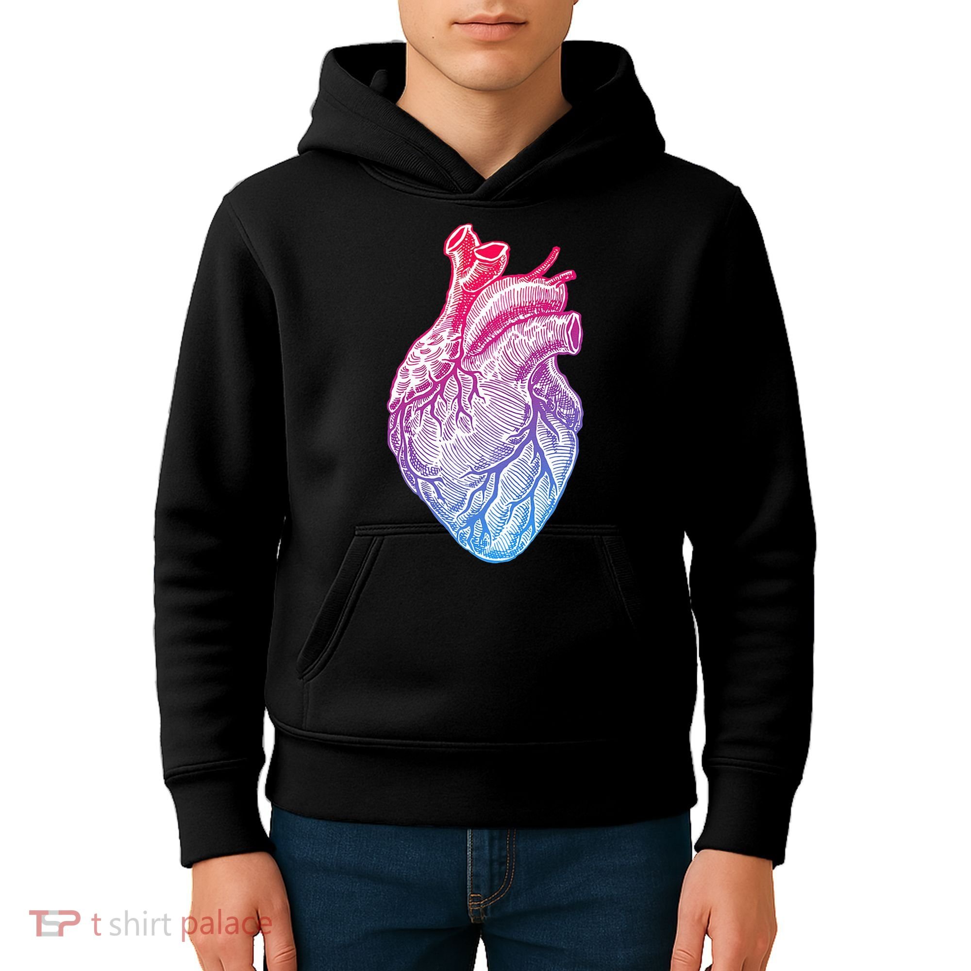 Anatomical Heart Valentines Day For Nurses & Doctors Kids Hoodie
