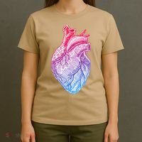 Anatomical Heart Valentines Day For Nurses & Doctors T-Shirt thumb 4