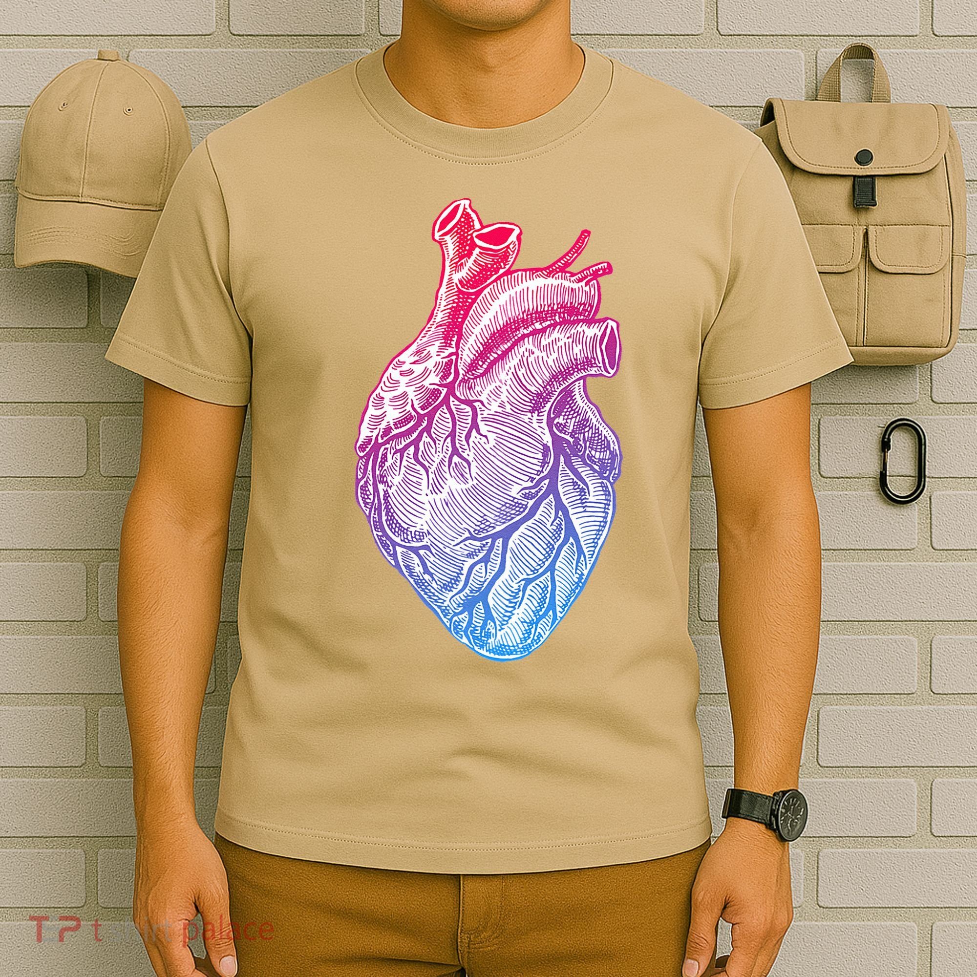 Anatomical Heart Valentines Day For Nurses & Doctors T-Shirt