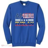 Amerizuelan Half Venezuelan American Flag Us Dual Citizen Gift Sweatshirt thumb 0
