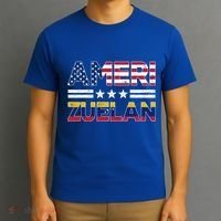 Amerizuelan Half Venezuelan American Flag Us Dual Citizen Gift T-Shirt thumb 3