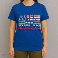 Amerizuelan Half Venezuelan American Flag Us Dual Citizen Gift T-Shirt thumb 4