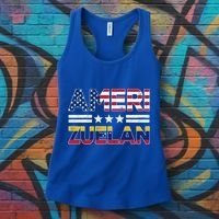 Amerizuelan Half Venezuelan American Flag Us Dual Citizen Gift Women's Tank Top thumb 3