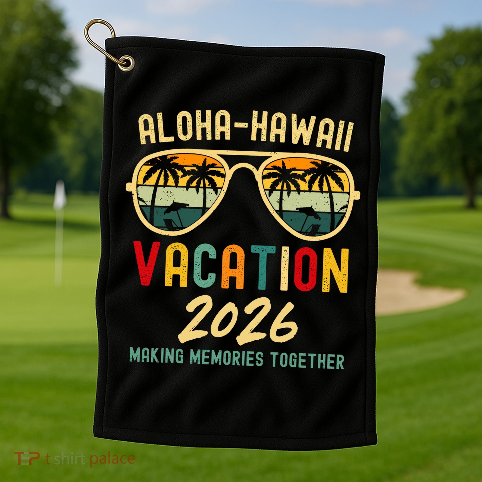 Aloha Hawaii Vacation 2026 Making Memories Together Golf Towel