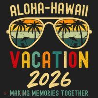Aloha Hawaii Vacation 2026 Making Memories Together Golf Towel thumb 3