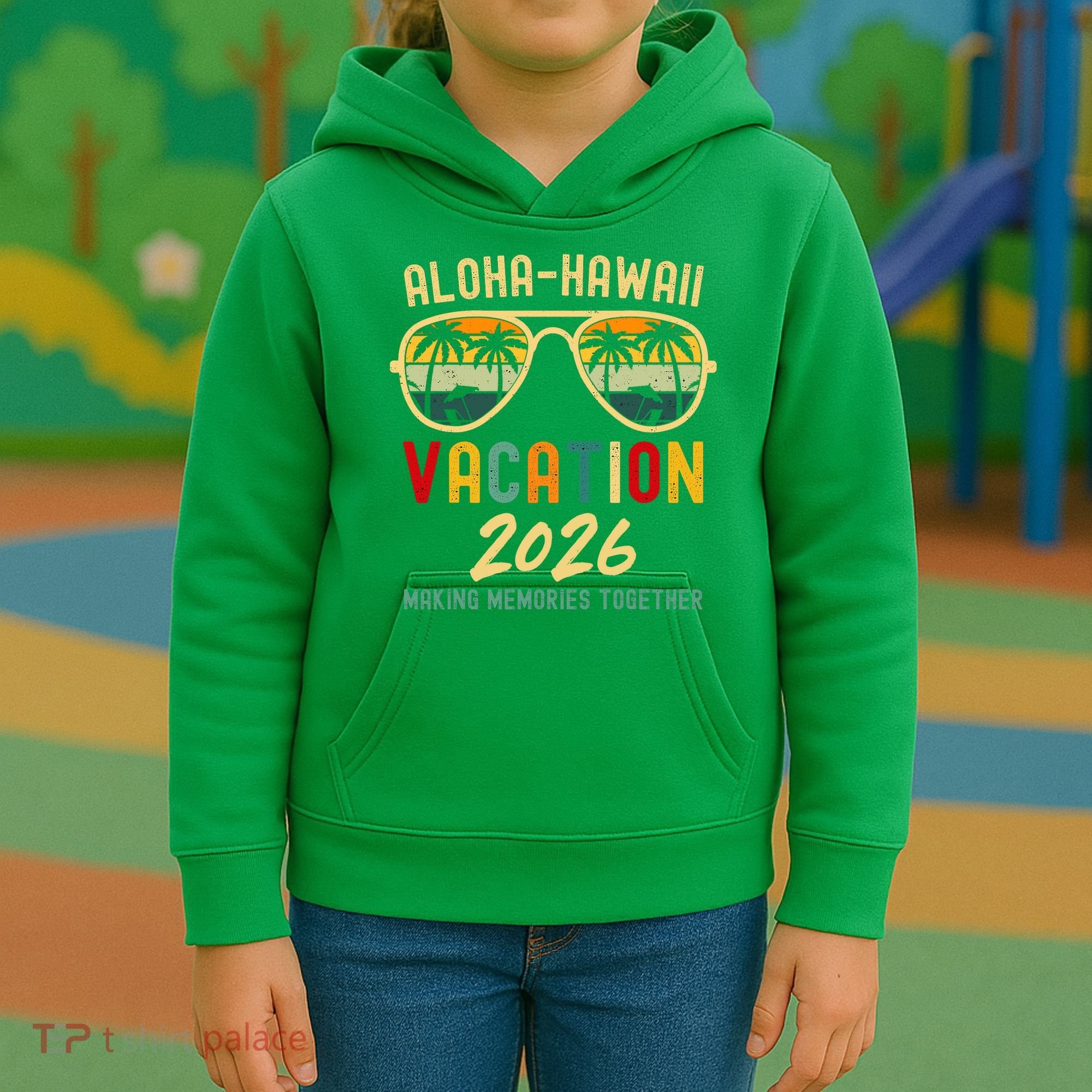 Aloha Hawaii Vacation 2026 Making Memories Together Kids Hoodie