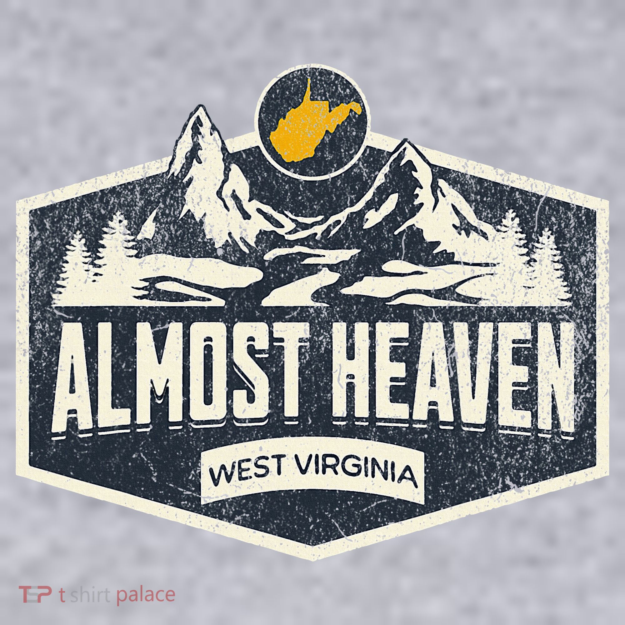 Almost Heaven West Virginia Map Home Women's Sweatshirt