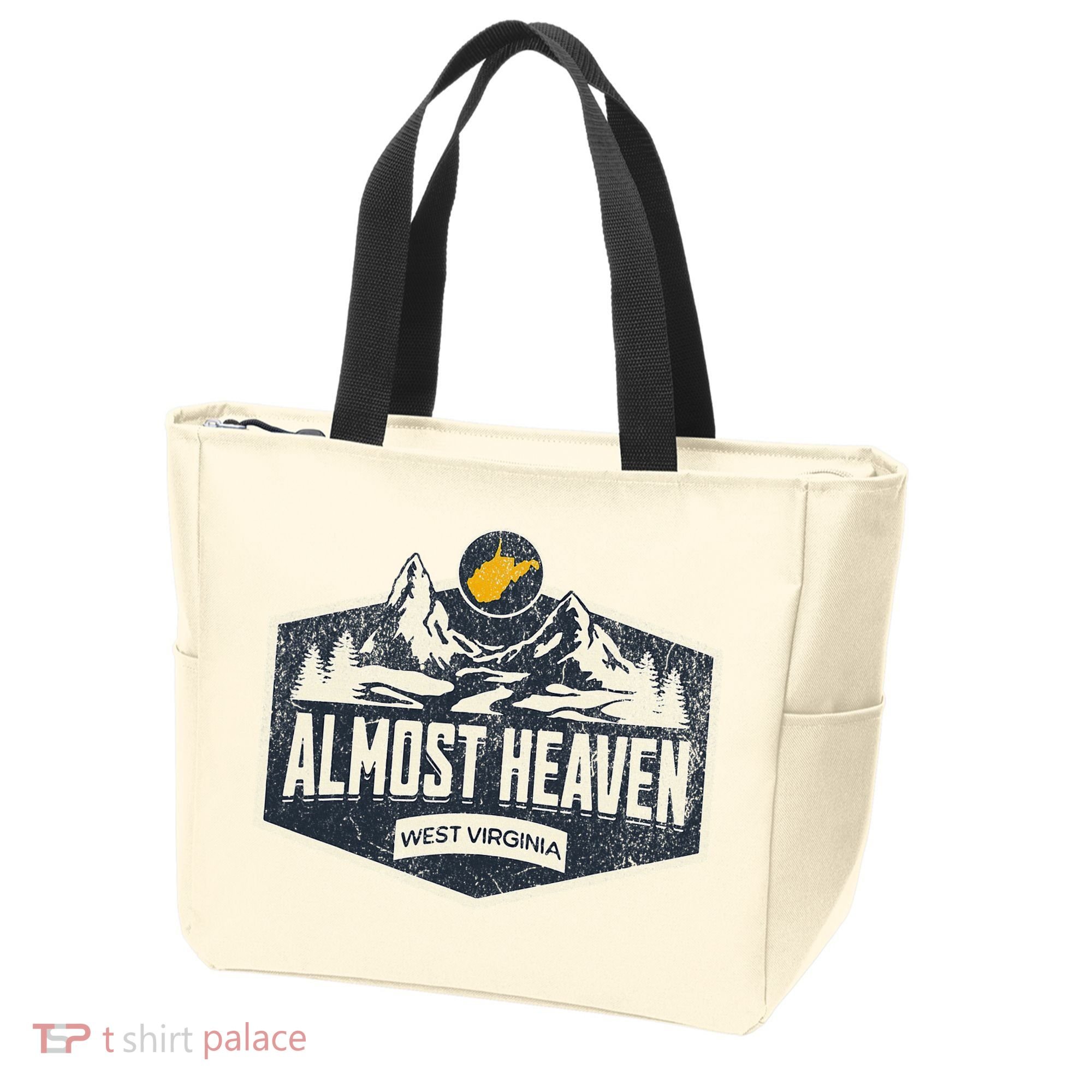 Almost Heaven West Virginia Map Home Tote Bag