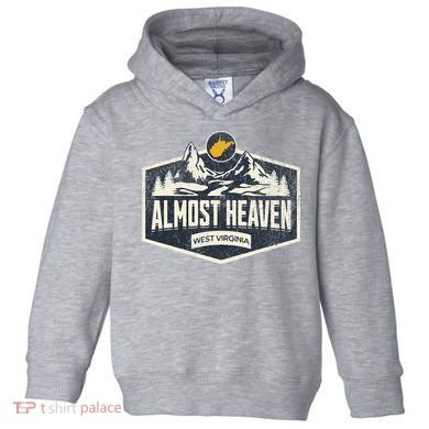 Almost Heaven West Virginia Map Home Toddler Hoodie