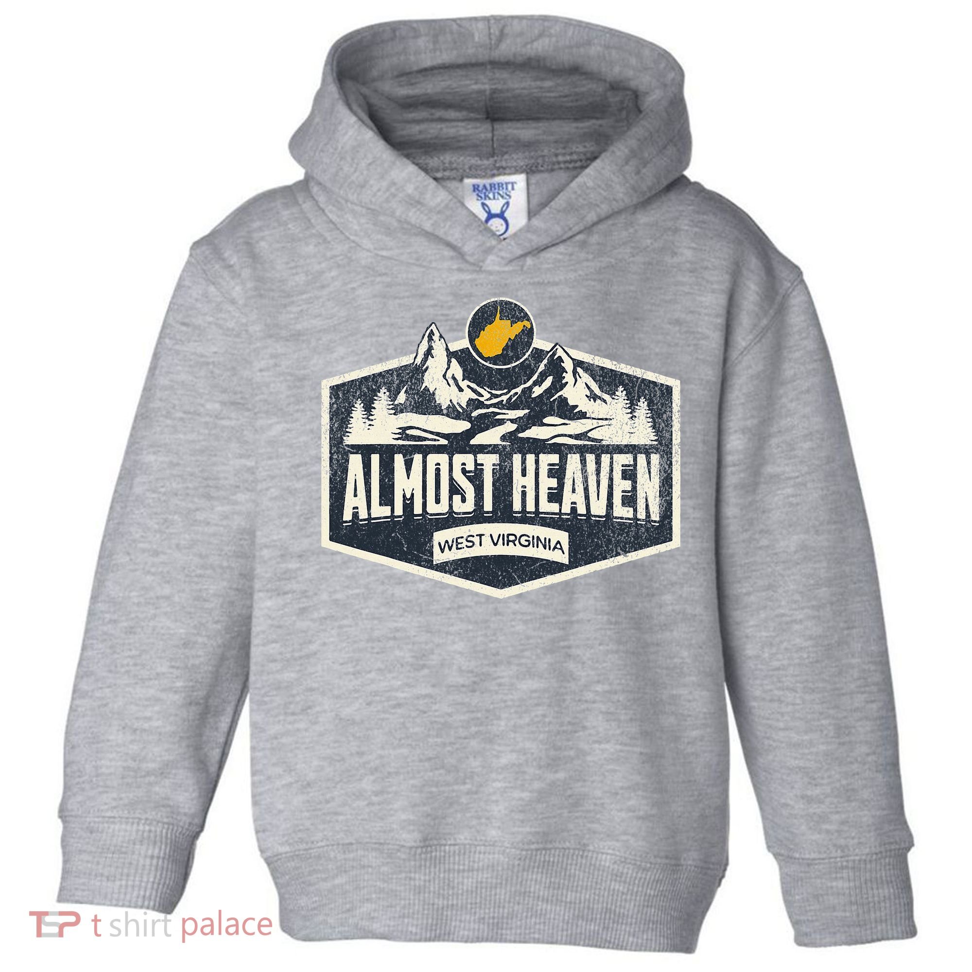Almost Heaven West Virginia Map Home Toddler Hoodie
