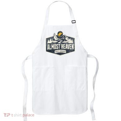 Almost Heaven West Virginia Map Home Apron