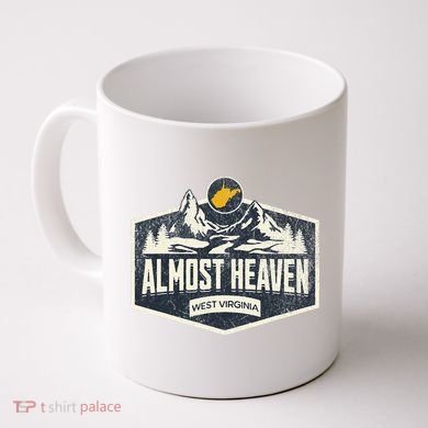 Almost Heaven West Virginia Map Home Coffee Mug