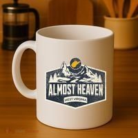 Almost Heaven West Virginia Map Home Coffee Mug thumb 4