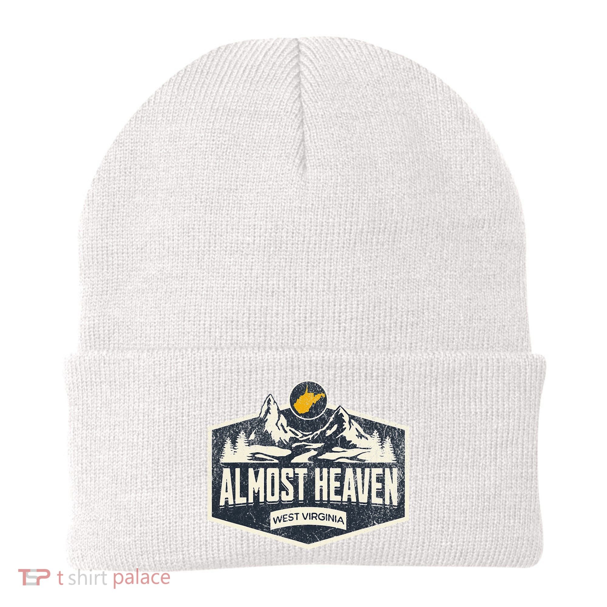 Almost Heaven West Virginia Map Home Beanie