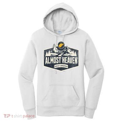 Almost Heaven West Virginia Map Home Women's Hoodie