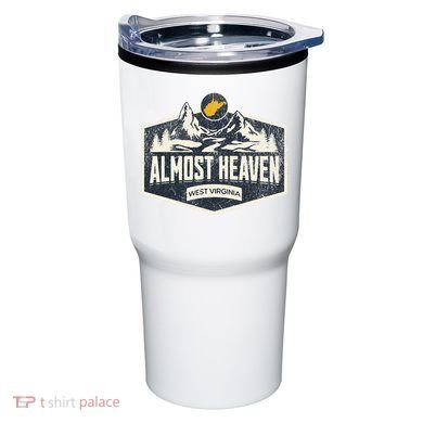 Almost Heaven West Virginia Map Home Tumbler