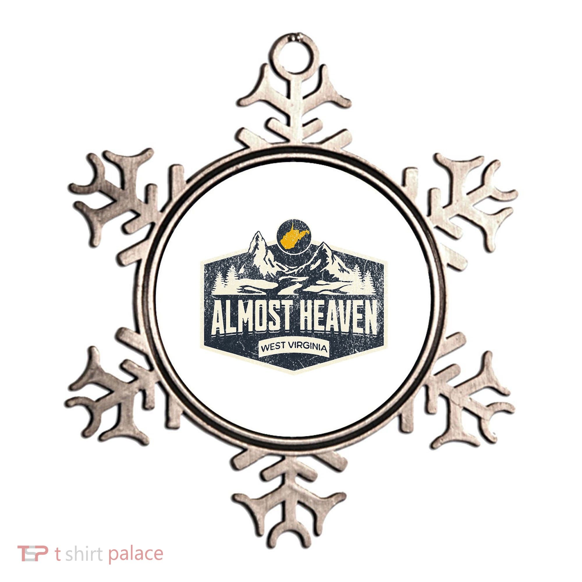 Almost Heaven West Virginia Map Home Ornament