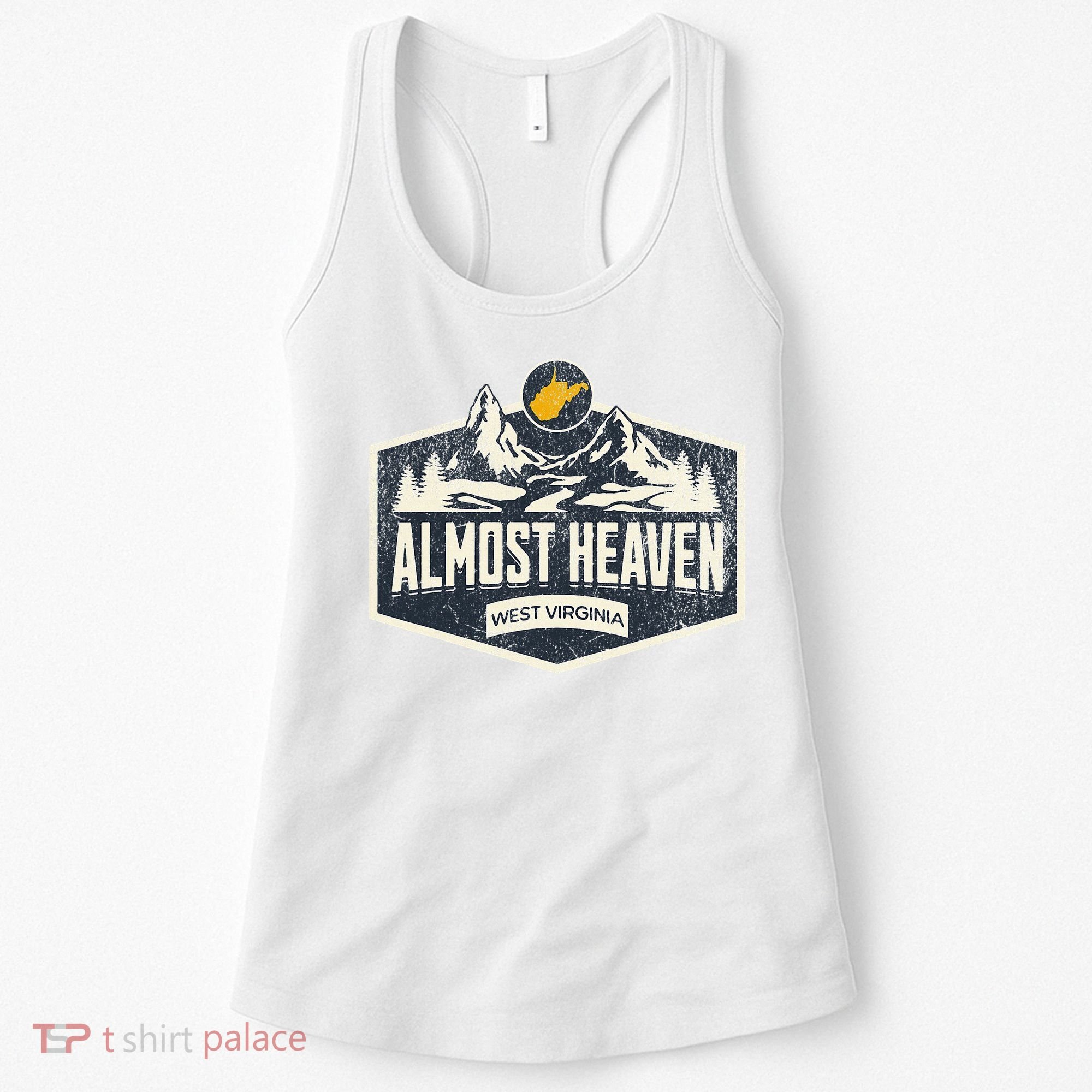 Almost Heaven West Virginia Map Home Women's Tank Top