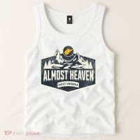 Almost Heaven West Virginia Map Home Tank Top thumb 2