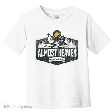 Almost Heaven West Virginia Map Home Toddler T-Shirt