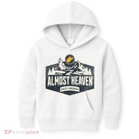 Almost Heaven West Virginia Map Home Kids Hoodie thumb 0