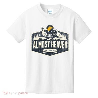 Almost Heaven West Virginia Map Home Kids T-Shirt