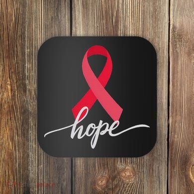 Aids Hope World Aids Day Awareness Hiv Coaster