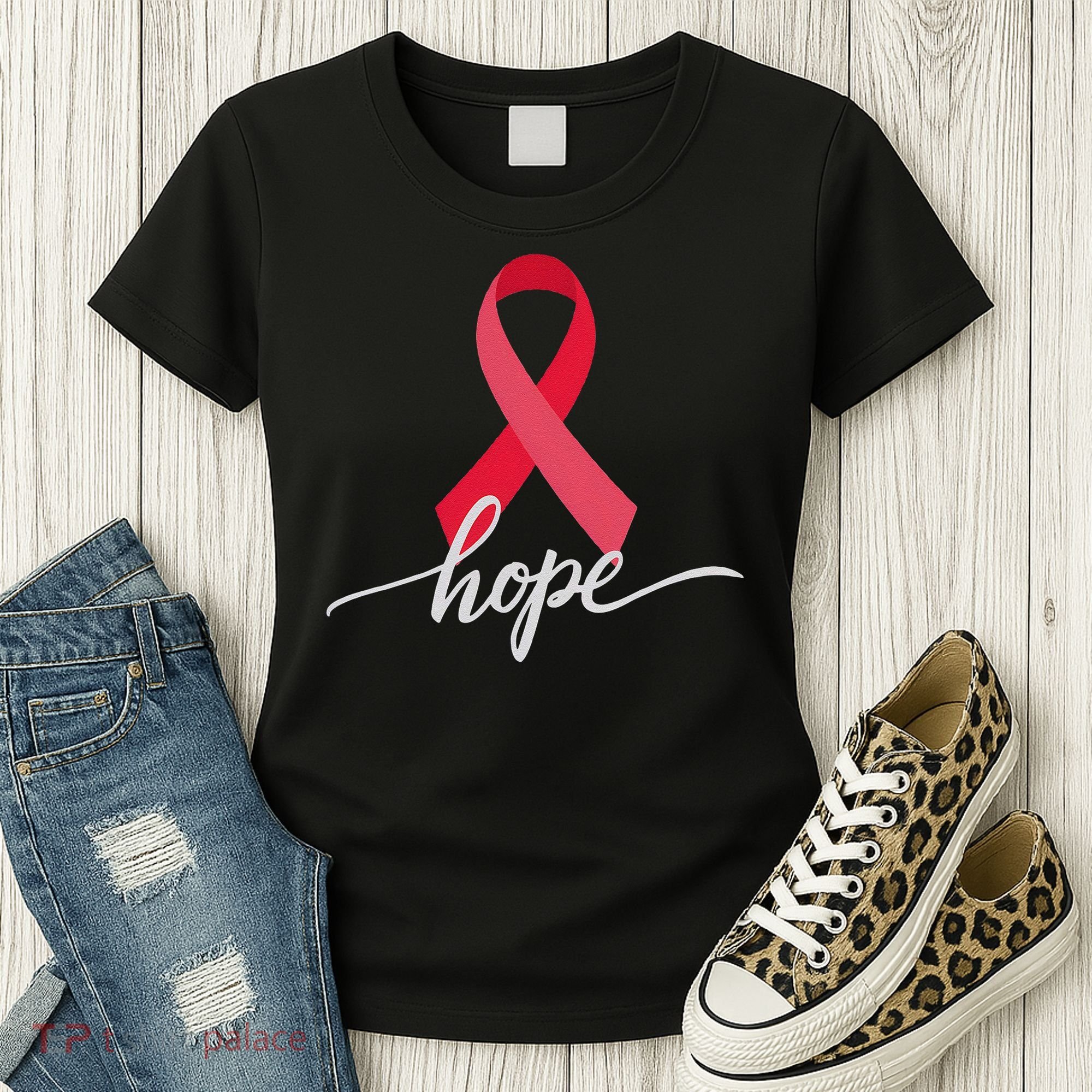 Aids Hope World Aids Day Awareness Hiv Women's T-Shirt