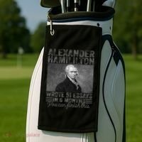 Alexander Hamilton Wrote 51 Essays In 6 Months Golf Towel thumb 2